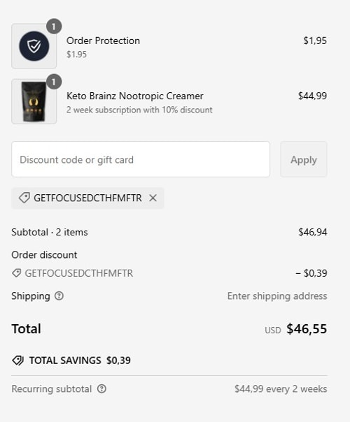 proof of working Keto Brainz discount codes GETFOCUSEDCTHFMFTR