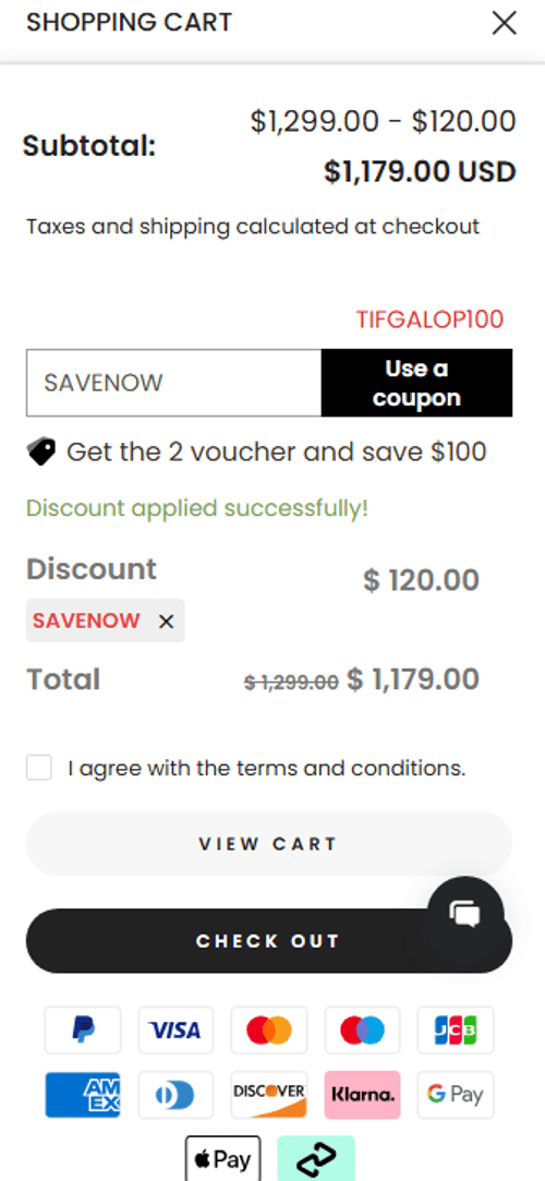 proof of working Tifgalop discount codes SAVENOW