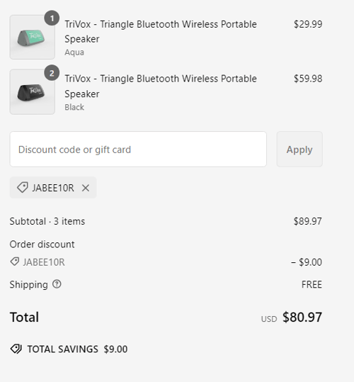 proof of working Jabees Store coupon codes JABE✱✱✱✱