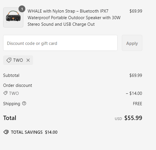 proof of working Jabees Store coupon codes TWO