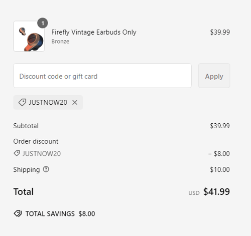 proof of working Jabees Store coupon codes JUSTNOW20