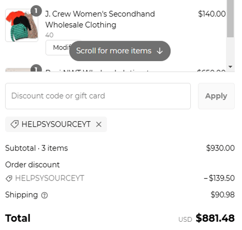 proof of working Helpsy Source coupon codes HELPSYSOURCEYT