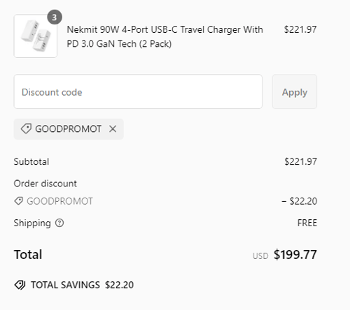 proof of working Nekmit coupon codes GOODPROMOT