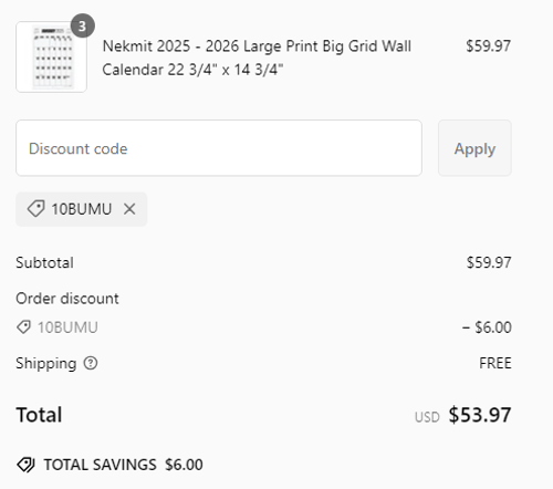 proof of working Nekmit coupon codes 10BUMU