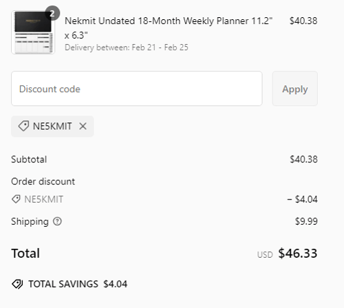 proof of working Nekmit coupon codes NE5KMIT