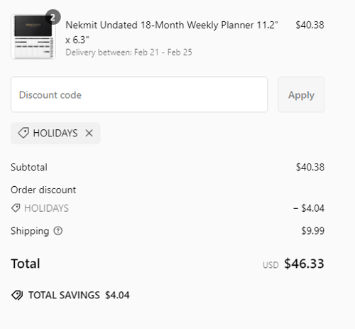 proof of working Nekmit coupon codes HOLIDAYS
