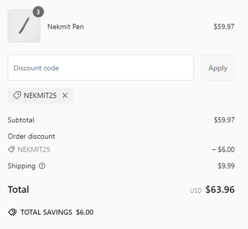 proof of working Nekmit coupon codes NEKMIT25