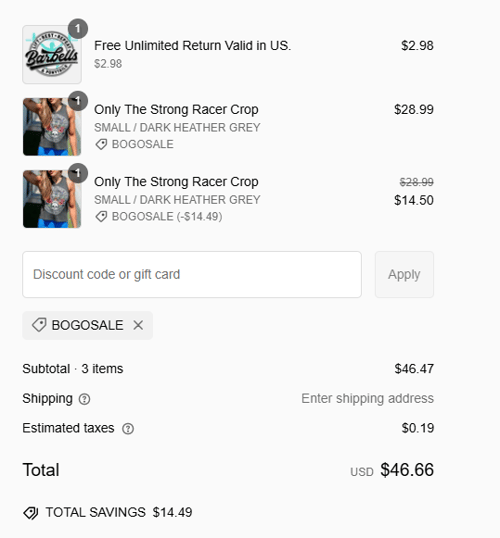 proof of working Barbells & Ponytails coupon codes BOGOSALE