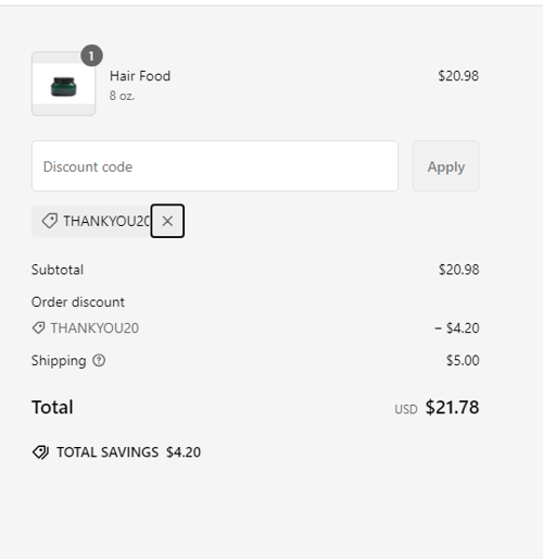 proof of working Pilar Nol&eacute; coupon codes THANKYOU20