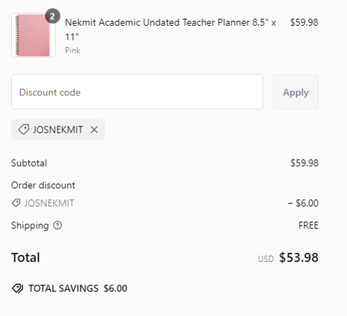 proof of working Nekmit coupon codes JOSNEKMIT