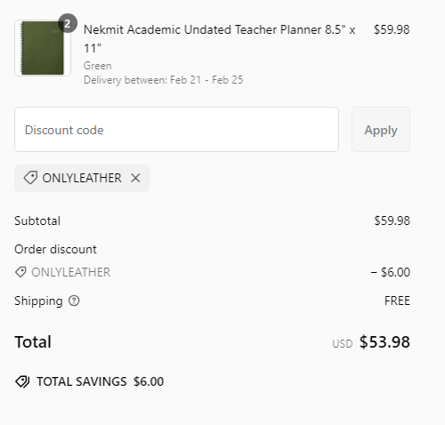 proof of working Nekmit coupon codes ONLYLEATHER