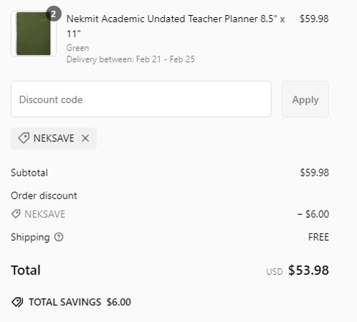 proof of working Nekmit coupon codes NEKSAVE