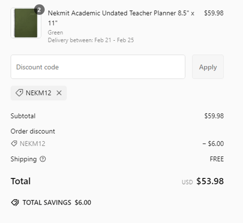 proof of working Nekmit coupon codes NEKM12
