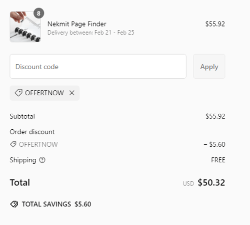 proof of working Nekmit coupon codes OFFERTNOW