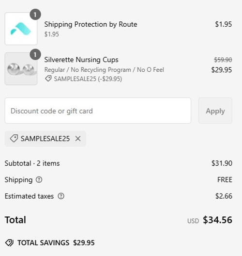 proof of working Silverette discount codes SAMPLESALE25