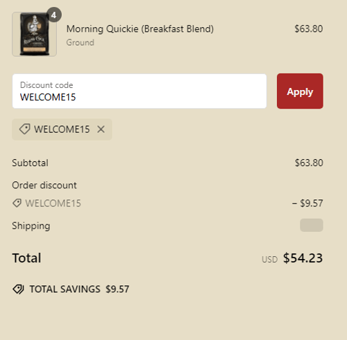 proof of working Rising Cock Coffee coupon codes WELCOME15