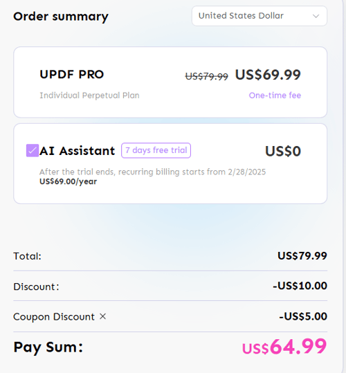proof of working UPDF coupon codes COUPON05