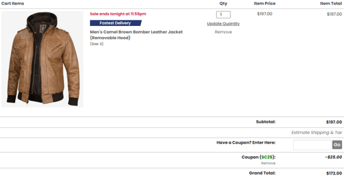 proof of working FJackets coupon codes SC25