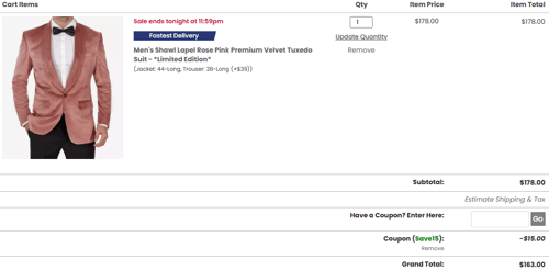 proof of working FJackets coupon codes SAVE15