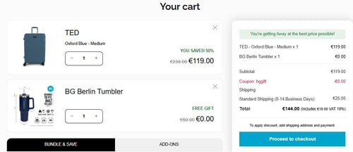 proof of working BG Berlin coupon codes BGGIFT
