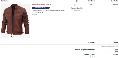 proof of working FJackets coupon codes 12OFF