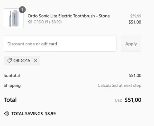 proof of working ORDO discount codes ORDO15