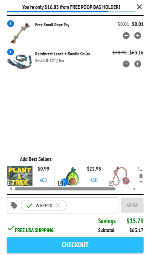 proof of working Pack Leashes discount codes WAFF20