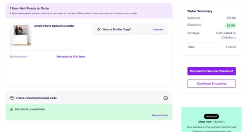proof of working Funky Pigeon discount codes CAL50