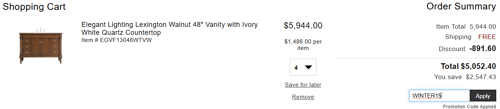 proof of working LuxeDecor promo codes WINTER15