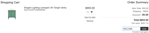 proof of working LuxeDecor promo codes WELCOME