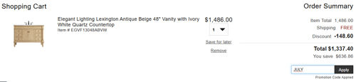 proof of working LuxeDecor promo codes JULY