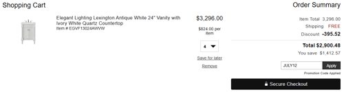 proof of working LuxeDecor promo codes JULY12