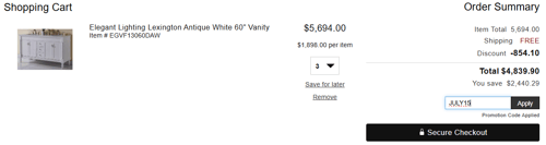 proof of working LuxeDecor promo codes JULY15