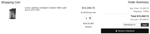 proof of working LuxeDecor promo codes PRESIDENT15