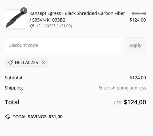 proof of working Monthly Knife Club coupon codes HELLA0225