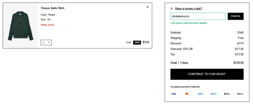 proof of working Zadig&Voltaire promo codes BOB6BI06A61N