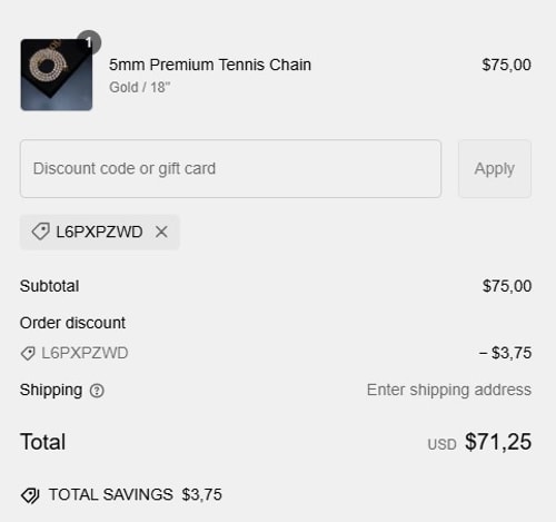 proof of working IceClique Jewelry discount codes L6PXPZWD