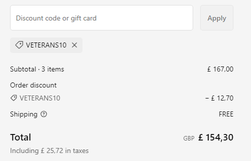 proof of working Komodo Fashion discount codes VETERANS10