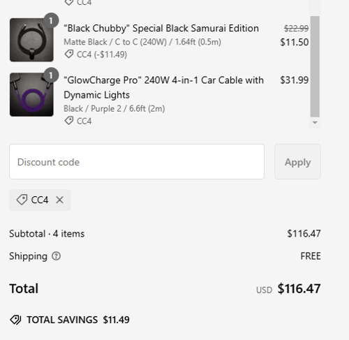 proof of working ChubbyCable discount codes CC4