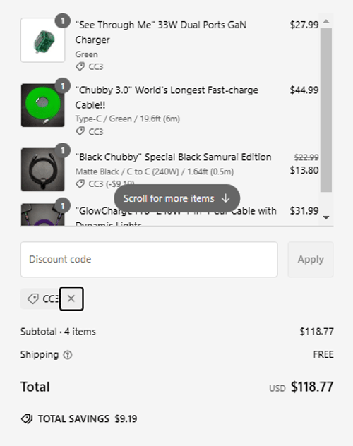 proof of working ChubbyCable discount codes CC3