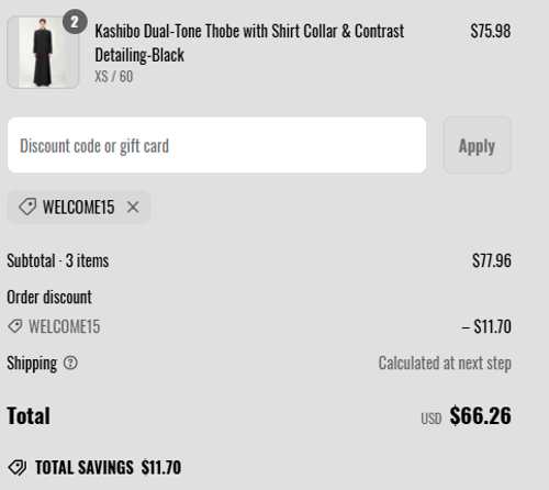 proof of working EastEssence promo codes WELCOME15