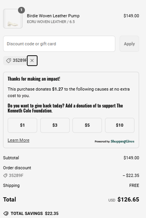 proof of working Kenneth Cole promo codes 35289F