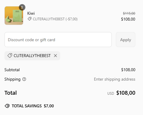 proof of working The Pelvic People discount codes CLITERALLYTHEBEST