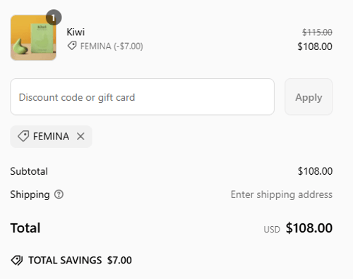 proof of working The Pelvic People discount codes FEMINA