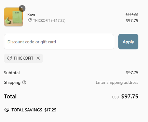 proof of working The Pelvic People discount codes THICKOFIT