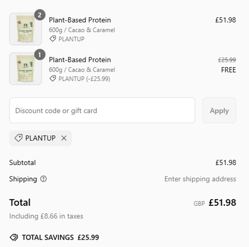proof of working Reflex Nutrition discount codes PLANTUP