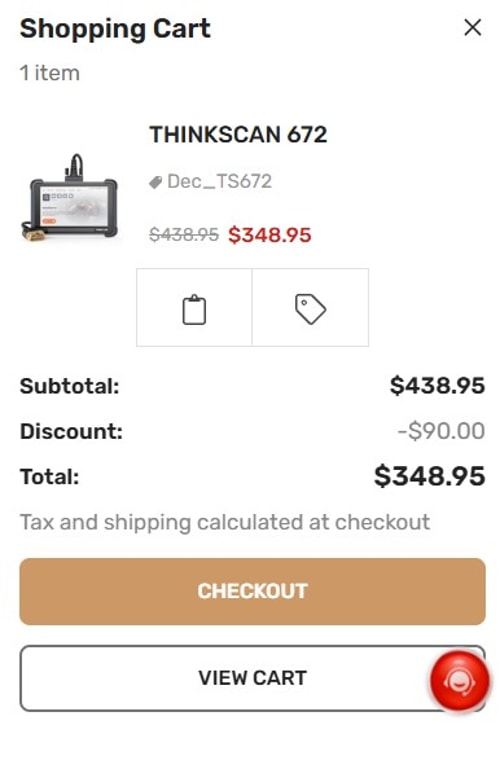 proof of working ThinkCar coupon codes Dec_TS672