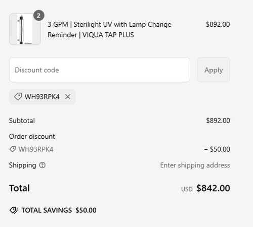 proof of working WaterAnywhere discount codes WH93RPK4