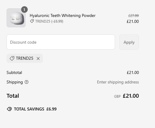 proof of working Polished London coupon codes TREND25