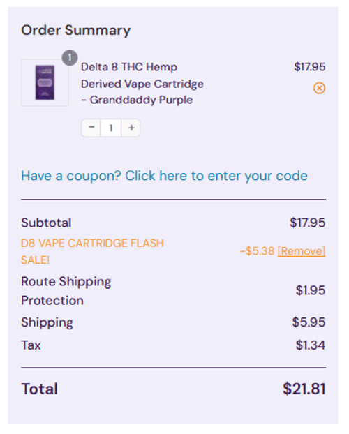 proof of working The Hemp Doctor coupon codes D8VAPE